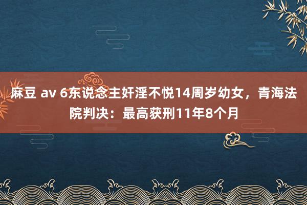 麻豆 av 6东说念主奸淫不悦14周岁幼女,青海法院判决:最高获刑11年8个月
